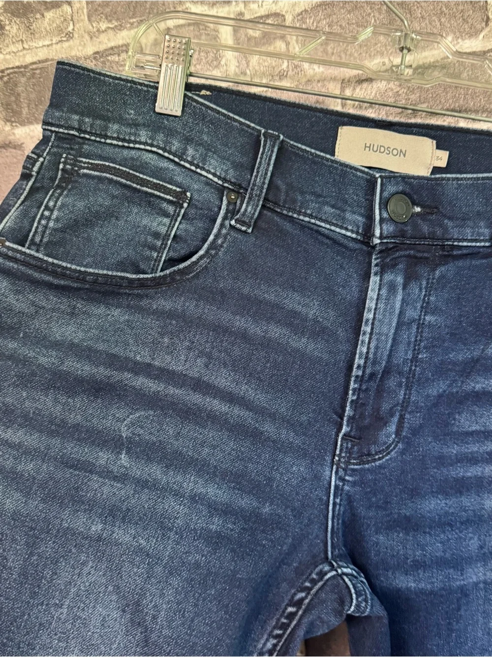 Hudson Blake Slim Straight jeans Blue shadow wash